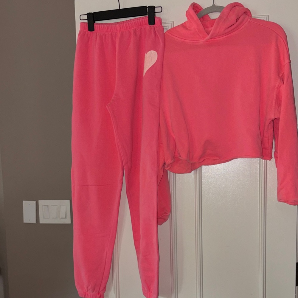 Katie J NYC Neon Pink Hoodie